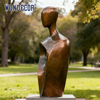 Large Outdoor Abstract Figure Copper Sculpture, Art Landscape Decorative Ornament