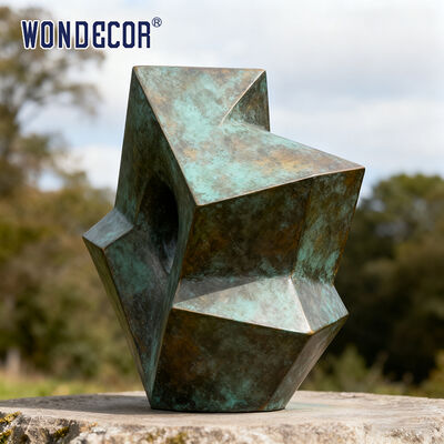 Large Outdoor Modern Metal Decorative Geometric-Shaped Bronze Sculpture for Squares