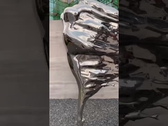 屋外の庭によって造られる金属の彫刻の概要の女性のステンレス鋼の彫刻