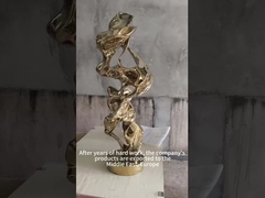 大型抽象的な屋外広場 金属アート 太湖湖の岩石 ステンレス鋼の彫刻